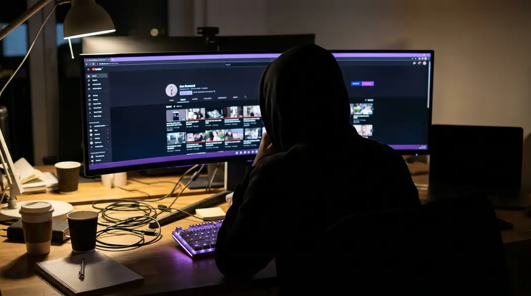 Person managing social accounts